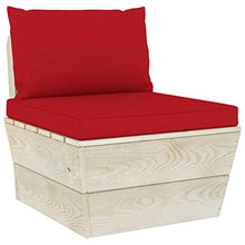 FAMIROSA Set Divani da Giardino su Pallet 3 pz con Cuscini Legno Abete-3414