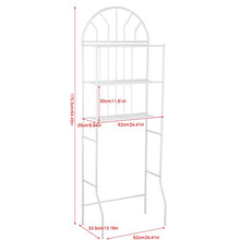 SOULONG Scaffale Bagno e WC, Scaffale da Bagno in Ferro, scaffale Salvaspazio 3 Ripiani con Mensole Organizer, Mobile sopra toilettes Scaffale Aperto per Bagno o Lavanderia, 176.5 * 62 * 33.5cm