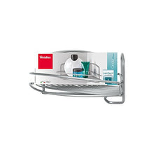 Metaltex serie Onda - Mensola angolare a un ripiano per bagno - (460201)