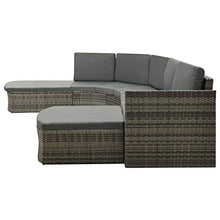 vidaXL Set Divani da Giardino 4 pz con Cuscini in Polyrattan Grigio