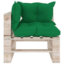 vidaXL Divano Angolare da Giardino in Pallet con Cuscini Legno di Pino