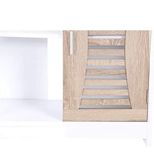 WOLTU Mobile a Terra Sottolavabo Armadietto da Bagno in MDF a 2 Ripiani con Ante 60x30x60,5cm