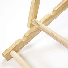 albatros Lettino da Giardino Sun, Beige, Pieghevole, Sedia a Sdraio, Legno, terrazza Esterna