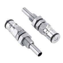 Tarente 2pcs / Set in Acciaio Inox Robusto barilotto di Birra Palla Blocco Messaggio connettore