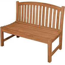 Panca da giardino Bari Teak in legno massiccio senza braccioli