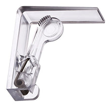 Set di 4 fermatovaglia LUXUS per tavoli fino a 45 mm in plastica con molla