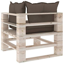 vidaXL Divano Angolare da Giardino in Pallet con Cuscini Legno di Pino