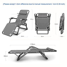 JFFFFWI Sedia Pieghevole Zero Gravity Chaise Longue Letto Pieghevole, Poltrone reclinabili Regolabili con braccioli massaggianti, Poltrone Relax da Esterno per Patio Giardino Spiaggia Piscina Campo