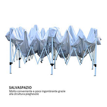 miozzi Gazebo Impermeabile Pieghevole con Zanzariera Crema 3x6m