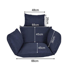 Cuscino per sedia a dondolo da appendere a forma di uovo, disponibile in diversi colori, con cuscino, cuscini per sedia per interni o esterni