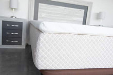 Materasso Topper viscoelastico antiacaro traspirante ed estraibile (150 x 190 cm)
