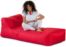 Avalon Pouf a Forma di Letto in Tessuto Tecnico Impermeabile e antistrappo Samba per Esterno Colore Giallo Limone sfoderabile
