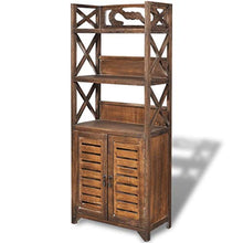 FAMIROSA Armadietto per Bagno Albuquerque in Legno Marrone 46x24x117,5cm