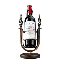 DHTOMC - Espositore per vino, in ferro, per vino, colore: rosso, per cucina, bar, artigianato