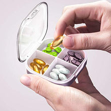 HEALLILY Contenitore per Pillole da Viaggio Borsa Tascabile Scatola per Farmaci in Plastica con Coperchio Trasparente Cove Little Medicine Vitamin Keeper Organizer for Home Outdoor Camping