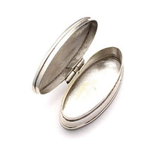 Portapillole ovale con incisione, in argento Sterling 925, contenitore per pillole personalizzabile, stile vintage