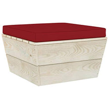 FAMIROSA Set Divani da Giardino su Pallet 5 pz con Cuscini Legno Abete-3465