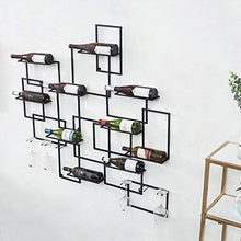 MoDi Ferro Wine Rack a Parete Vino Rack Hanging Governo del Vino Hotel Wine Rack Bar Bar Creativo casa (L120xW10xH120CM)