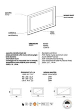 Kiamami Valentina SPECCHIO BAGNO A LED CM 120X70 SENSORE TOUCH REVERSIBILE