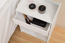 NYDZDM Comodino da Tavolo, Comodino Bianco con Ripiani E Cassetto - Stile Uccello Compatto, 42 X 26 X 50 Cm