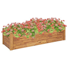 Letto Rialzato da Giardino 160x60x44 cm Legno Massello d'Acacia