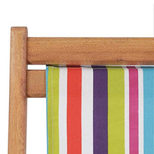Tidyard- Sdraio Pieghevole, Lettino Prendisole in Tessuto Multicolore