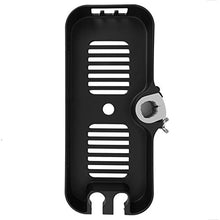 zhoul piatto doccia multifunzione, mensola portaoggetti per asta doccia nera opaca con accessorio da bagno supporto per soffione doccia