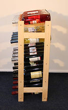 Modo24 - Cantinetta per vini, in legno non trattato, per 20 bottiglie, 43,5 x 25 x 70 cm