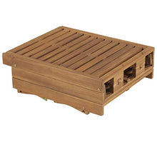 vidaXL Massello Acacia Lettino Prendisole Pieghevole Rustico Sdraio Spiaggia