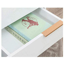 Comodino Comodino con Metal Gold Frame 2 cassetti Comodino Mobili Camera da Letto per Divano Letto Camera da Letto (Color : White, Size : 45x40x50CM)