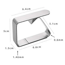 Camisin, clip per tovaglia in acciaio, antiscivolo, regolabile, per feste, picnic, 16 pezzi