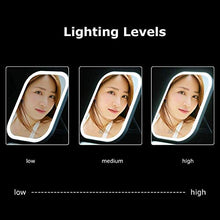 LILIS Specchio Trucco LED Trucco Specchi LED dello Schermo di Tocco Portable Desktop LED Specchio Illuminato LED USB Ricaricabile Cosmetic Mirror Mano