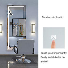 Specchio a LED a Parete Interruttore a sfioramento a Specchio a LED dedicato Salone di Bellezza Specchio HD Incorporato Specchio per Parrucchiere a Parete a LED a Parete