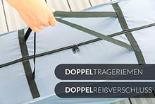 Chefarone Borsa Impermeabile per Cuscini per divani da giardino – Protegge i tuoi cuscini per diva-no e per panchina da esterno – Custodia impermeabile in poliestere spesso - 125x50x32 cm