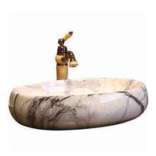 Lavabo Ovale da Bagno Retro Creative Jingdezhen Ceramic Hotel Lavabo antispruzzo Lavabi