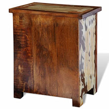 vidaXL Comodino a 2 Cassetti in Legno Recuperato Cassettiera Mobile Mobiletto