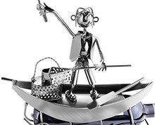 Brubaker portabottiglie dal Design Pescatore in Una Barca Che Pesca
