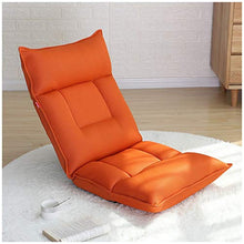 SMC Pieghevole Singolo Piccolo Divano Letto per Computer dormitorio Balcone Balcone Finestra Sedia (Color : Orange)