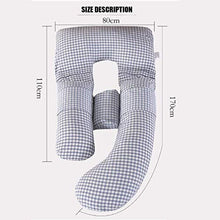 Gravidanza Full Body cuscino di maternità cuscino trapuntato cotone lavato cotone Gravidanza corpo del cuscino include copertura del cuscino di cotone con il rilievo di raffreddamento, 06,170x80x20cm