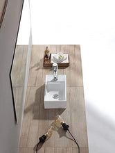 Home Supplies - Armadietto da bagno da parete per armadio, lavabo in ceramica, con rubinetto, trappola per bottiglie e scarico a scomparsa (rubinetto a destra)