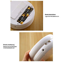 Specchio cosmetico pieghevole a forma di craveoke con illuminazione a LED, compatto da viaggio, con ingrandimento doppio e 10x, colore: bianco