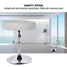 HYM Modern 360 Gradi Rotante Regolabile Girevole A Sgabello A Sgabello Mobili per La Camera da Letto da Bagno Grigia