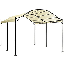 Gazebo beige 3x6 acciaio pesante a tunnel
