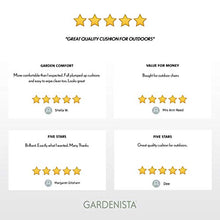 Gardenista® | Cuscino da Esterno Resistente all'Acqua con Imbottitura in Fiocchi di Schiuma | Cuscino Decorativo 18” per Mobili da Giardino (2 Pezzi, Rosso)