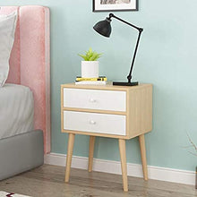 Comodino LHY- Comodino a base di legno, resistente, adatto per camera da letto, soggiorno, ecc. D