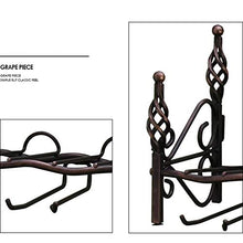 Gn shop Portabottiglie per Vino - 4 Bottiglie E 6 Coppe Smontabile Parete Scaffale per Vino
