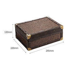 SCDZS Cigar Humidor Creativo di Sicurezza a Due Livelli a Quattro Zone Mat Antico Modello casa Cigar Box 50 Sticks Cigar Humidor Box
