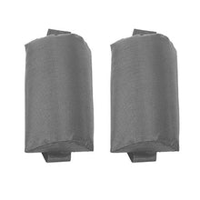 2PCS Universal Outdoor Folding Lounge Sedia Cuscino Headrest Collo Sorda Cuscino Testa per Backyard Picnics Beach Garden Gray