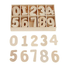 120/180 Pezzi 0 ~ 9 Numeri di Legno Naturale Gioco per Apprendimento Dell'aritmetica di Ragazze - 180 pezzi