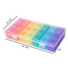 Fascigirl Portapillole Portapillole Settimanale Portatile in Plastica da 21 Griglie Organizer per Pillole per Viaggi